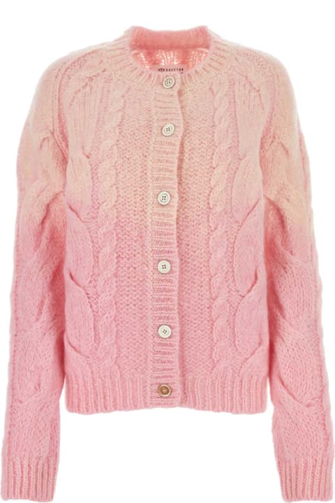 Sweaters for Women Maison Margiela Pink Mohair Blend Cardigan