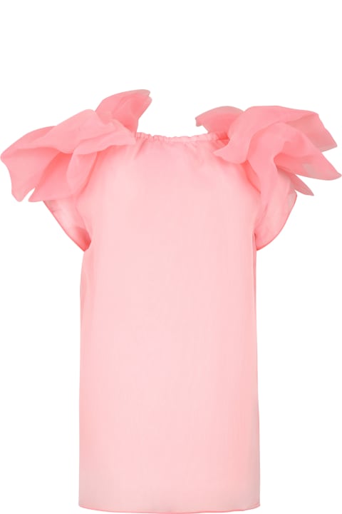 Dresses for Girls Douuod Pink Dress For Girl With Bows