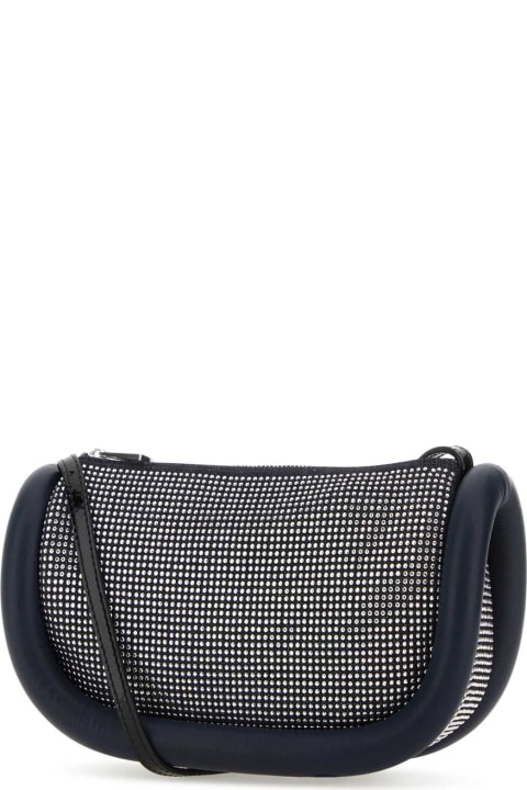 J.W. Anderson for Women J.W. Anderson Embellished Leather And Fabric Bumper 12 Crossbody Bag