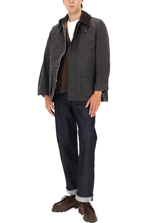 Barbour لـ Kids Barbour "os Bedale" Waxed Jacket