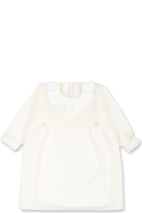 Homeware Little Bear Ivory Dress For Baby Girl