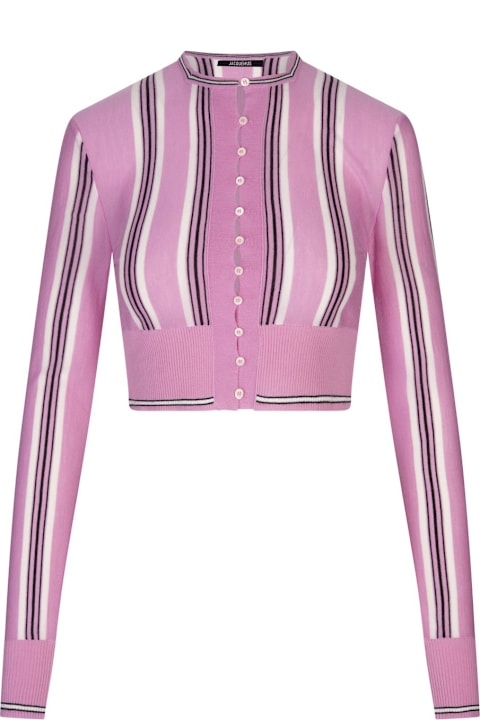 Jacquemus Sweaters for Women Jacquemus Striped Mini Cardigan