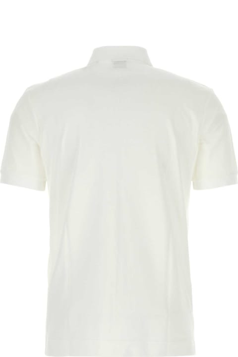 Hugo Boss Topwear for Men Hugo Boss White Piquet Polo Shirt