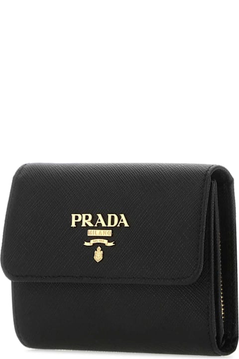 Prada Accessories for Women Prada Black Leather Wallet
