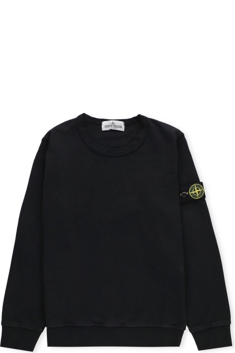 Sweaters & Sweatshirts for Boys Stone Island Junior Cotton Sweartshirt