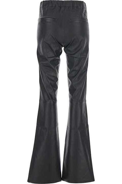 ARMA Clothing for Women ARMA 'izzy' Black Flared Pants In Leather Woman