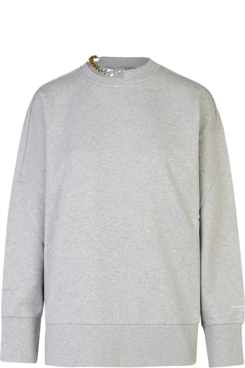 Stella McCartney Sweaters for Women Stella McCartney 'stella Mccartney' Grey Cotton Sweatshirt
