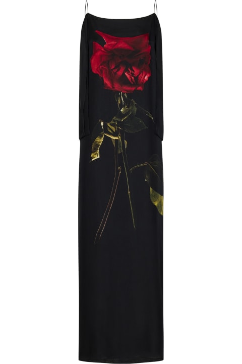 Alexander McQueen Dresses for Women Alexander McQueen Shadow Rose Long Dress