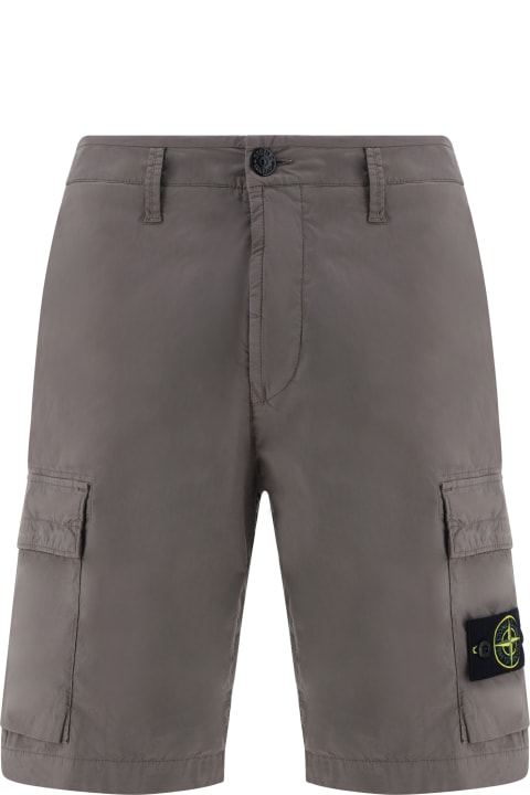 Pants for Men Stone Island Cotton Cargo Shorts