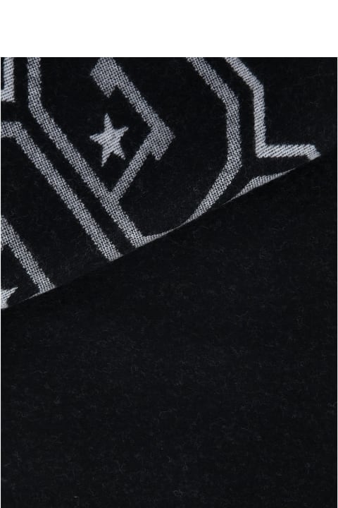 メンズ スカーフ Givenchy Wool Logo Scarf