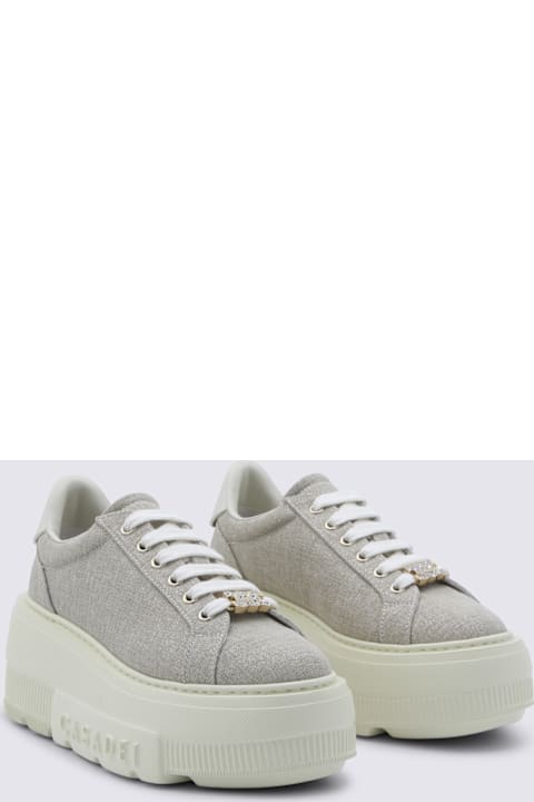 Casadei Beige Leather Nexus Solar Eclipse Sneakers