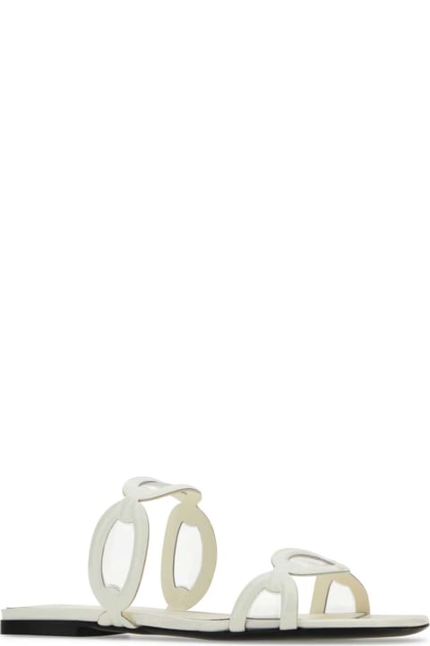 Homeware Valentino Garavani Ivory Pvc Valentino Garavani Chain 1967 Slippers