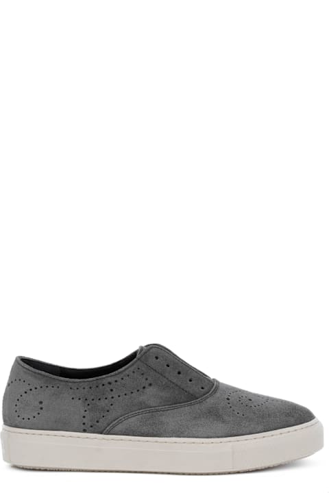 Fratelli Rossetti One Shoes for Women Fratelli Rossetti One Grey Suede Slip-on Sneaker