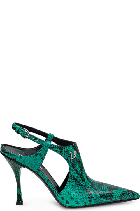 Dsquared2 High-Heeled Shoes for Women Dsquared2 Python Slingback Pump