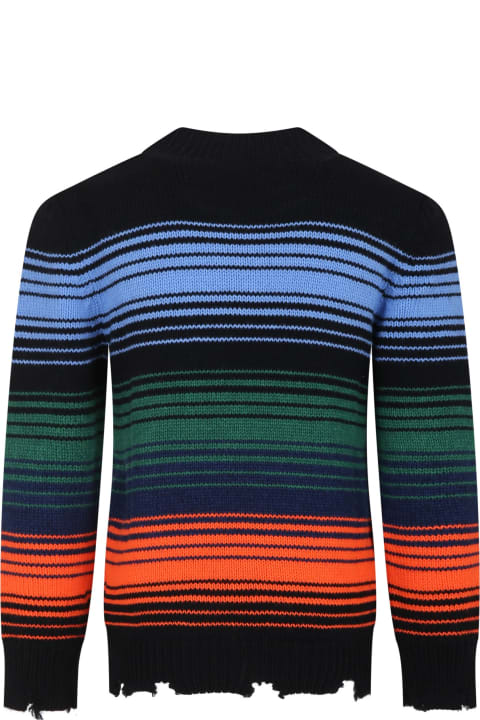 MSGM Sweaters & Sweatshirts for Women MSGM Multicolored Sweater For Boy With Logo