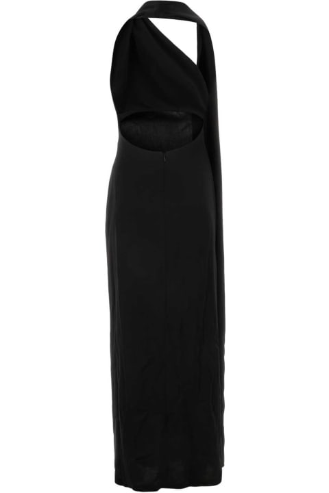 Loewe Womenのセール Loewe Black Satin Long Dress