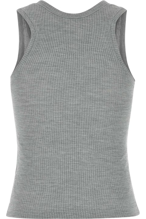 Loewe for Women Loewe Grey Silk Tank Top
