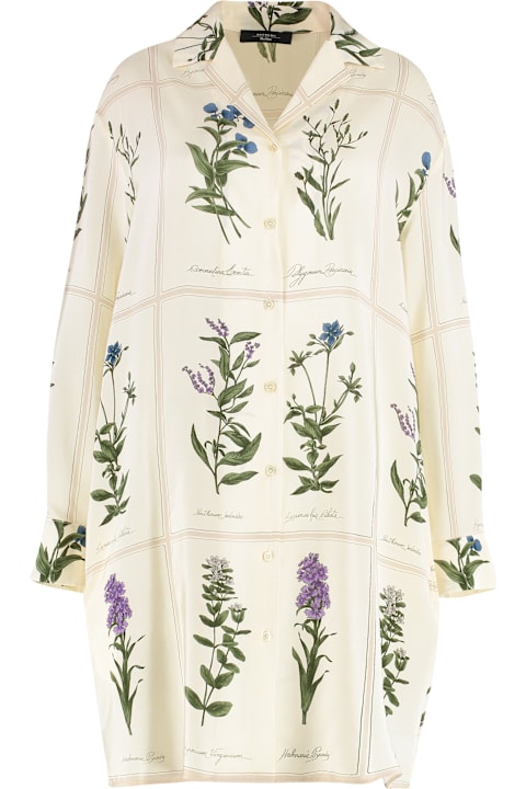 Weekend Max Mara فساتين لـ السيدات Weekend Max Mara Eccesso Printed Crêpe-de-chine Dress
