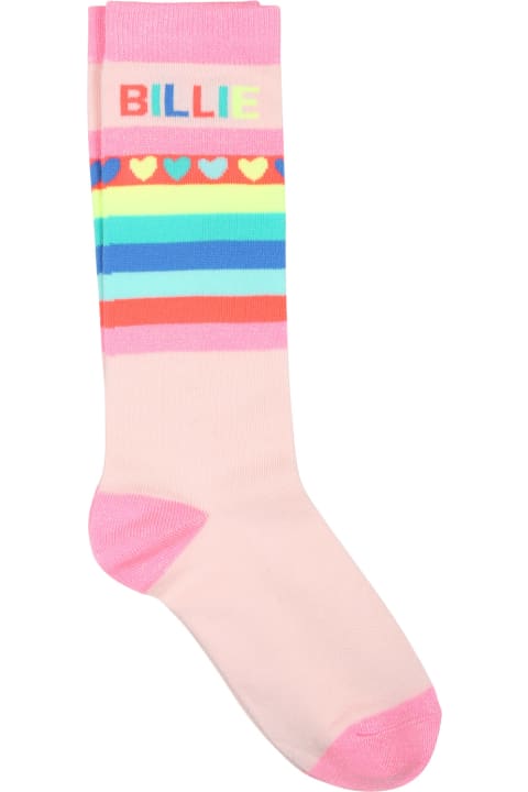 Shoes for Girls Billieblush Multicolor Socks For Girl With Logo