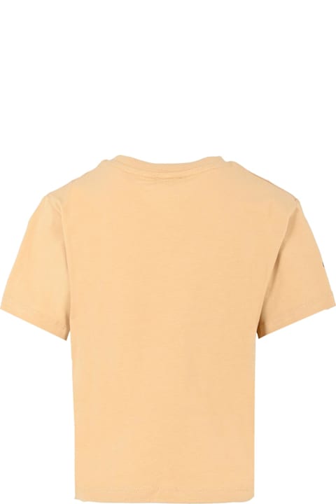 Kenzo Kids for Women Kenzo Kids Beige T-shirt For Girl With Sunflower