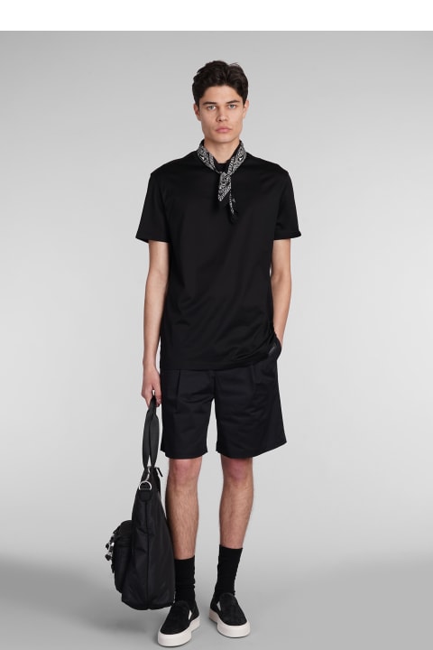Low Brand Clothing for Men Low Brand Tokyo Shorts In Black Cotton