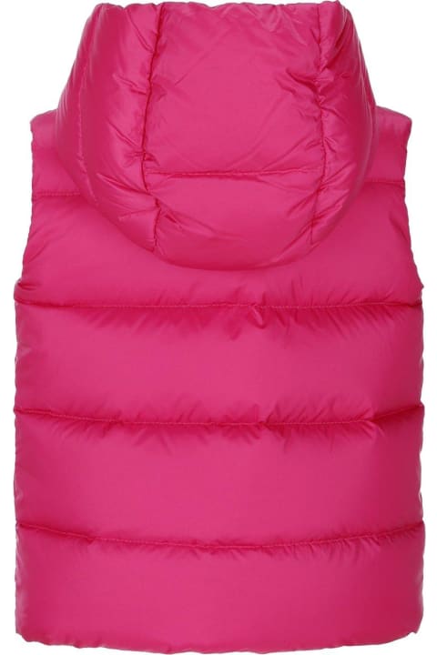 Coats & Jackets for Baby Girls Moncler Logo Patch Hooded Vest