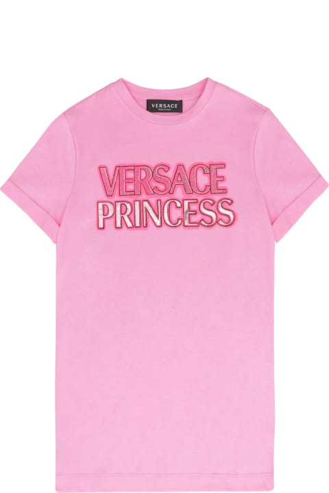 Young Versace Dresses for Girls Young Versace Princess Print T-shirt Dress