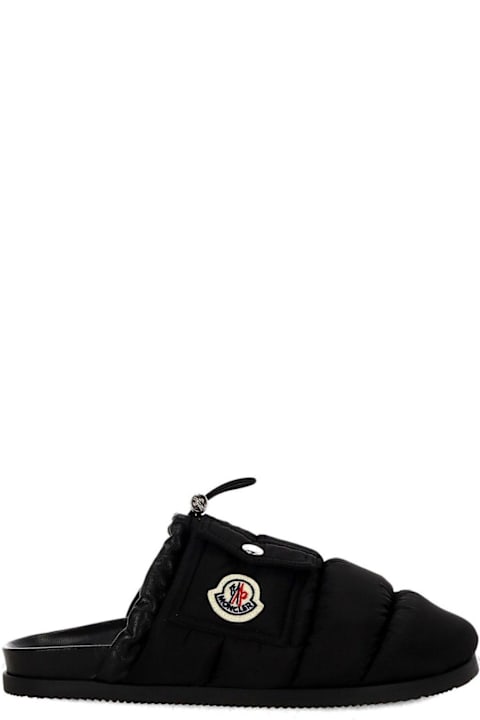 Homeware Moncler Logo Patch Padded Slippers