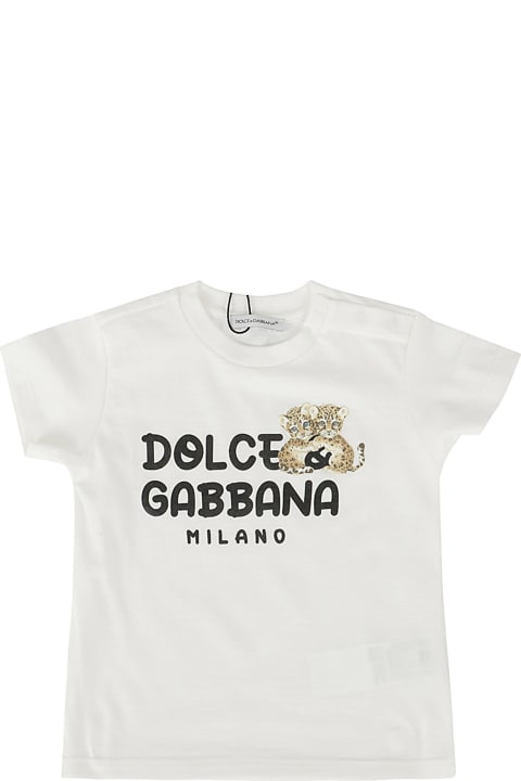 Dolce & Gabbana Topwear for Baby Girls Dolce & Gabbana T Shirt Manica Corta
