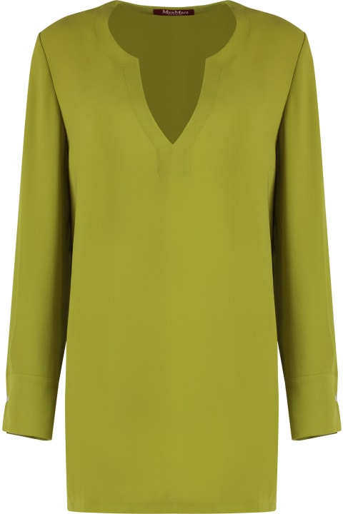 インテリア Max Mara Studio Oboli Crêpe Blouse