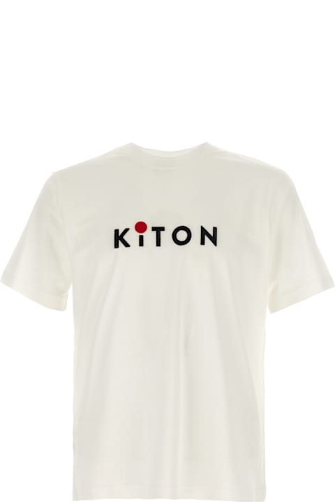 Kiton Topwear for Men Kiton Logo Embroidery T-shirt