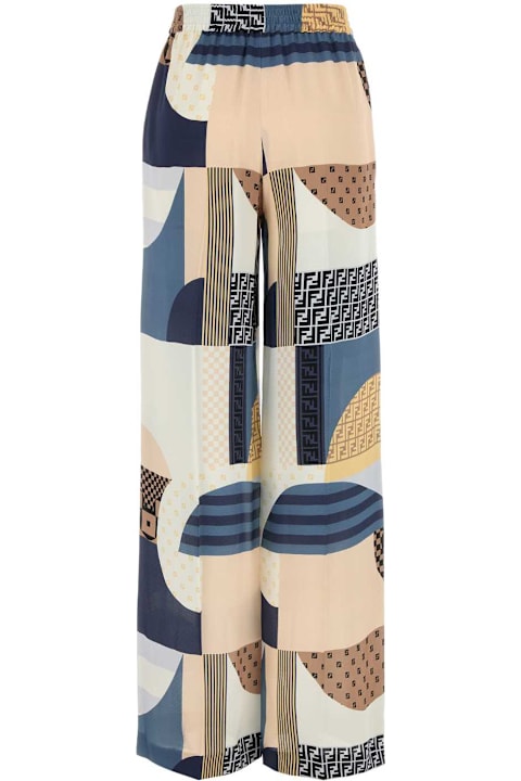 Clothing for Women Fendi Printed Crepe Pyjama Pant