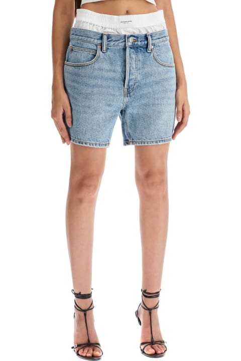 Alexander Wang Clothing for Women Alexander Wang Denim Shorts With Boxer Insert For Added