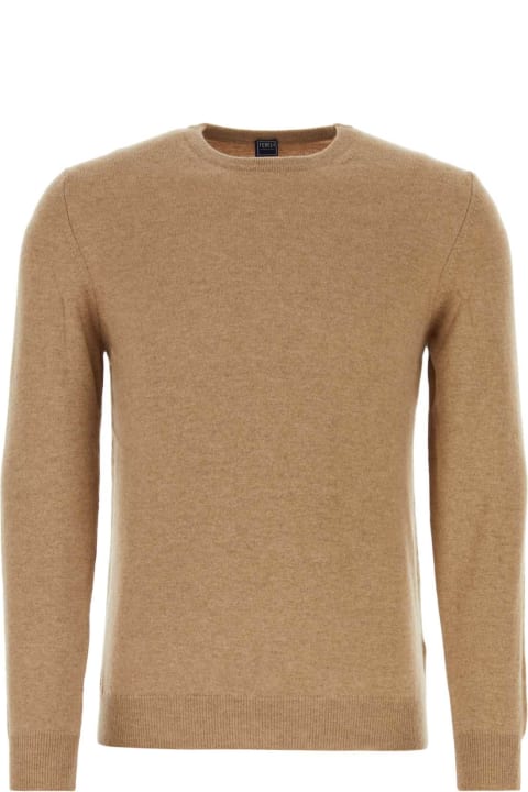 Fedeli Clothing for Men Fedeli Camel Cashmere Sweater