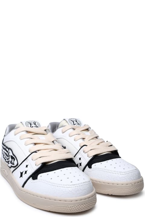 メンズ Enterprise Japanのスニーカー Enterprise Japan White Leather Sneakers