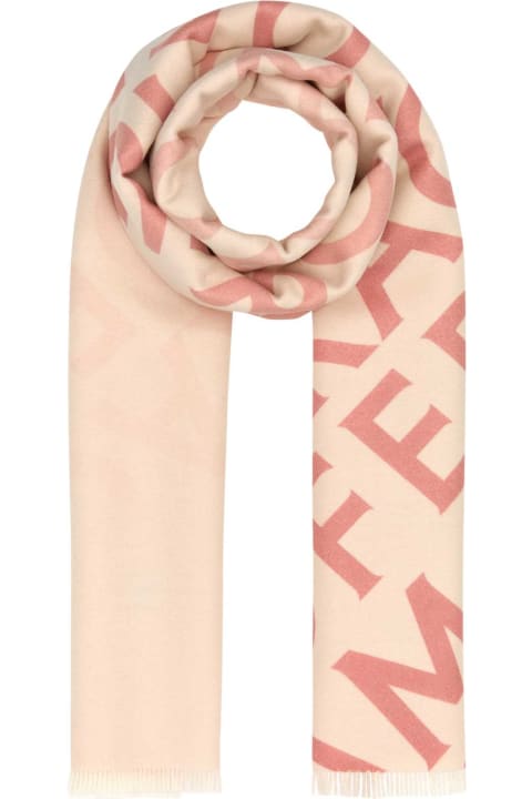 Homeware Ferragamo Embroidered Wool Blend Reversible Scarf