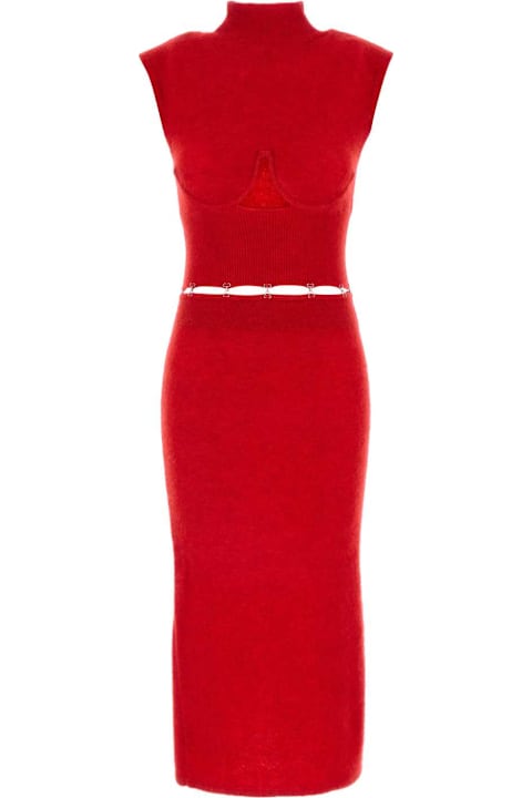 SportMax for Women SportMax Red Stretch Mohair Blend Albino1234 Dress