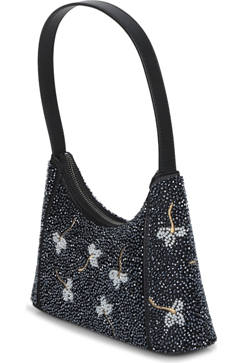 Homeware Furla Diamante Mini Embroidery Black Bag