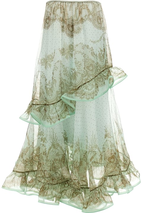 Homeware Zimmermann 
crush Flutter Maxi
 Skirt