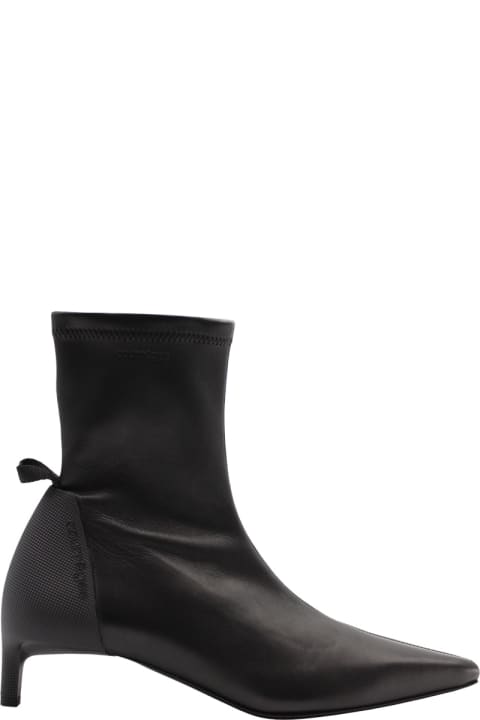 Fashion for Women Courrèges Scuba Stretch Leather Ankle Boots