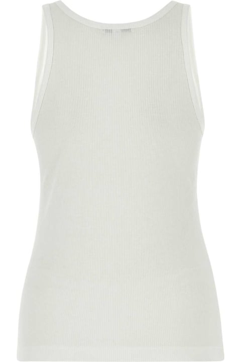 AGOLDE Clothing for Women AGOLDE White Stretch Viscose Tank Top