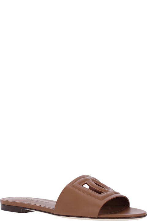 Dolce & Gabbana Logo Slide Sandals