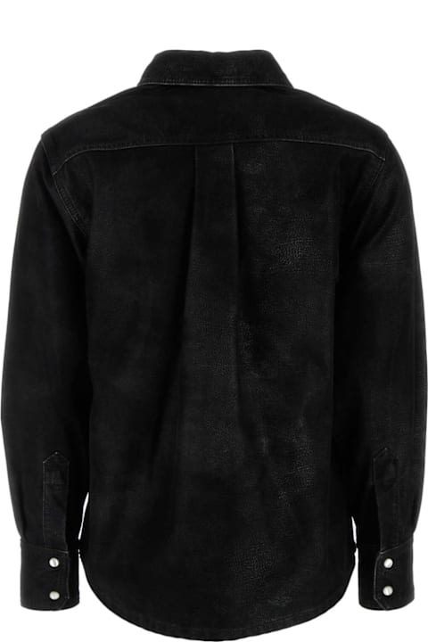 Marant Étoile for Men Marant Étoile Black Synthetic Leather Karima Shirt