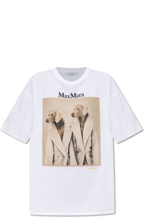 Max Mara Clothing for Women Max Mara Tacco Cotton Crew-neck T-shirt