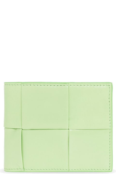 Wallets for Men Bottega Veneta Intreccio Weave Bi-fold Wallet