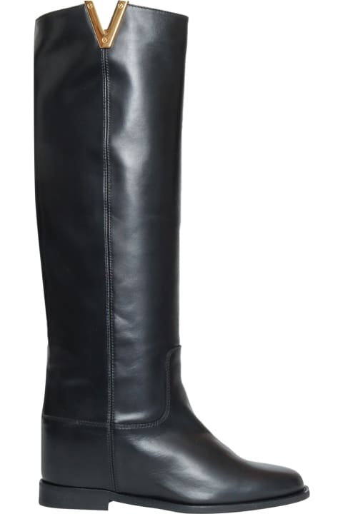 Boots for Women Via Roma 15 V Gold Boots