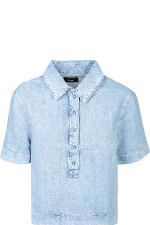 7 For All Mankind Clothing for Women 7 For All Mankind Kansas Celeste Denim Top