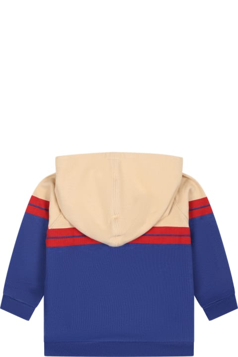 Topwear for Baby Boys Gucci Multicolor Sweatshirt For Baby Boy With Logo