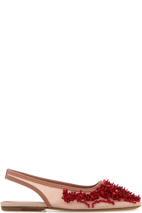 Dries Van Noten for Women Dries Van Noten Pink Mesh Ballerinas