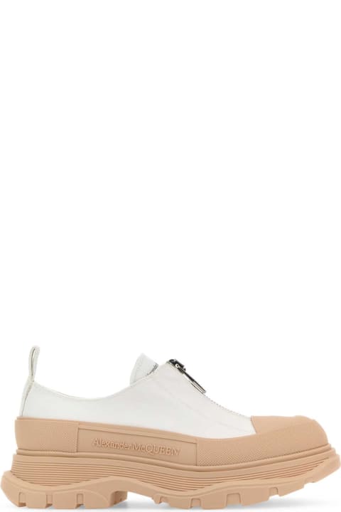 Wedges for Women Alexander McQueen Two-tone Canvas Tread Slick Sneakers